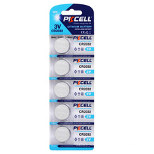 PKCELL 5Pcs/Card 3v rechargeable lithium battery battery holder cr2032